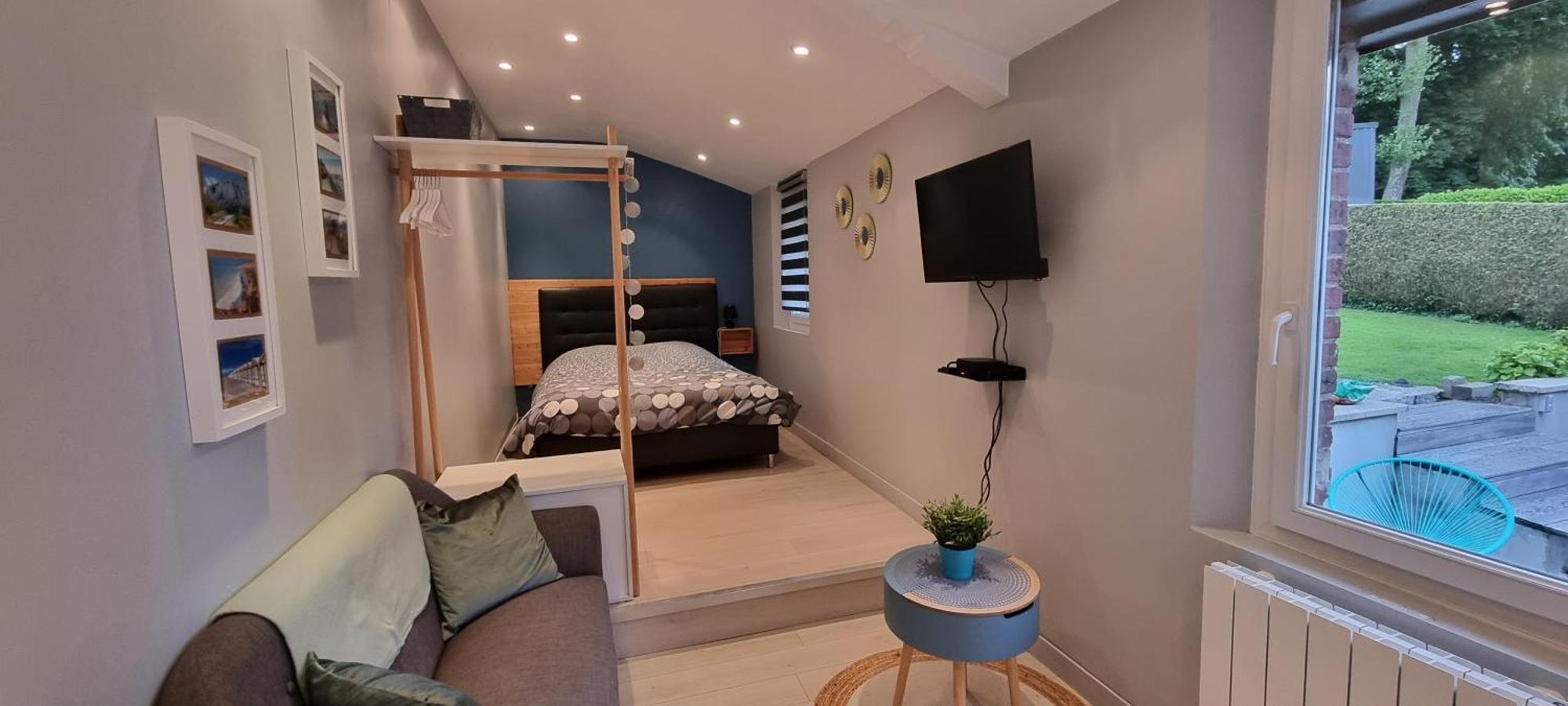 Studio Independant Avec Terrasse Vue Jardin Beauchamps  Oda fotoğraf
